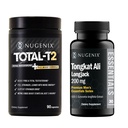 Nugenix Total-T2 Testosterone Booster for Men + Essentials Longjack Tongkat Ali 200mg - Bundle