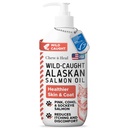 Alaskan Salmon Oil for Dogs and Cats 8oz - Fish Oil Omega 3 EPA & DHA for Skin and Coat, Shedding, Itchy Skin and Allergies, Joint Support - Liquid with Pump, MSC Certified, Made in USA - Chew + Heal