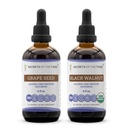 Secrets of the Tribe Grape Seed and Black Walnut Liquid Extract (2 pcs.) | Alcohol-Free Tinctures | Grape (Vitis vinifera) Dried Seed and Black Walnut (Juglans nigra) Dried Hull (2x4 fl oz)