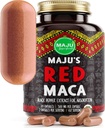 Maju Superfoods Organic Red Maca Root Capses 120ct - Οι γυναίκες εστιασμένη Curve Βελτιώσεις Διατροφική Booster χάπια, Κερδίστε για Thighs, σκόνη σε χάπι συμπλήρωμα