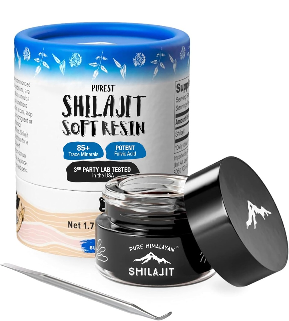 Shilajit από την Pure Imalyan Shilajit ®, Grade A Himalayan Soft Resin, Energy & Immune Support, Natural Source of Fulvic Acid & 85+ Trace Minerals Supplement for Men & Women (50ml/1.5 fl oz)