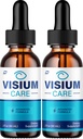 Visium Care Advanced Formula Drops, VisiumCare All Natural Liquid Drops for Daily Eye Health Support - 2 Bottles - 2 Month Supply