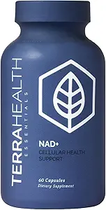 Terra Health Essentials NAD+ - Κυτταρική Ενέργεια, Μεταβολική Επισκευή, Υγιεινή Γήρανση της καρδιάς, του εγκεφάλου και των μυών - Όλα φυσικά, 30 ημέρες προσφοράς