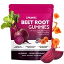 Beetroot Gummies - Beet Root for High Blood Pressure Supplements with Grape Seed Extract + CoQ10 + Black Pepper Extract + L-Citrulline + Vitamin C B12 Ultimate Heart for Blood Flow & Energy, 60 Count