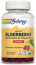 SOLARAY Organic Elderberry Gummies w/Zinc & Vitamin C 