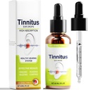 Tinnitus Relief for Ringing Ears, Effective Ear Ringing Relief Drops, Natural Herbal Tinnitus Treatment for Ear Clicking Buzzing, Improving Hearing for Unisex Adult 60ml White Green