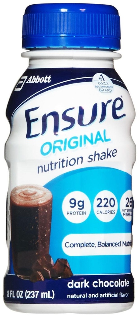 Ensure Original Nutrition Shake Dark Chocolate - 6 CT (Packaging May Vary)