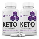 (2 Pack) Optimal Keto Χάπια 1275MG Νέα & βελτιωμένη Φόρμουλα Περιέχει μηλίτη μηλίτη ξύδι επιπλέον παρθένο ελαιόλαδο σκόνη πράσινο φύλλο τσαγιού 120 κάψουλες