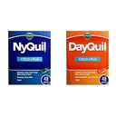 Vicks DayQuil & NyQuil Bundle Pack, Cold & Flu Medicine, Powerful Multi-Symptom Daytime & Nighttime Relief for Headache, Fever, Sore Throat, Minor Aches & Pains, & Cough, 96ct