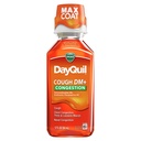 Vicks DayQuil Cough DM+ Congestion Relief Liquid Medicine, Maximum Strength Multi-Symptom Non-Drowsy Daytime Relief for Cough, Chest Congestion, Mucus, and Nasal Congestion, 12 FL OZ