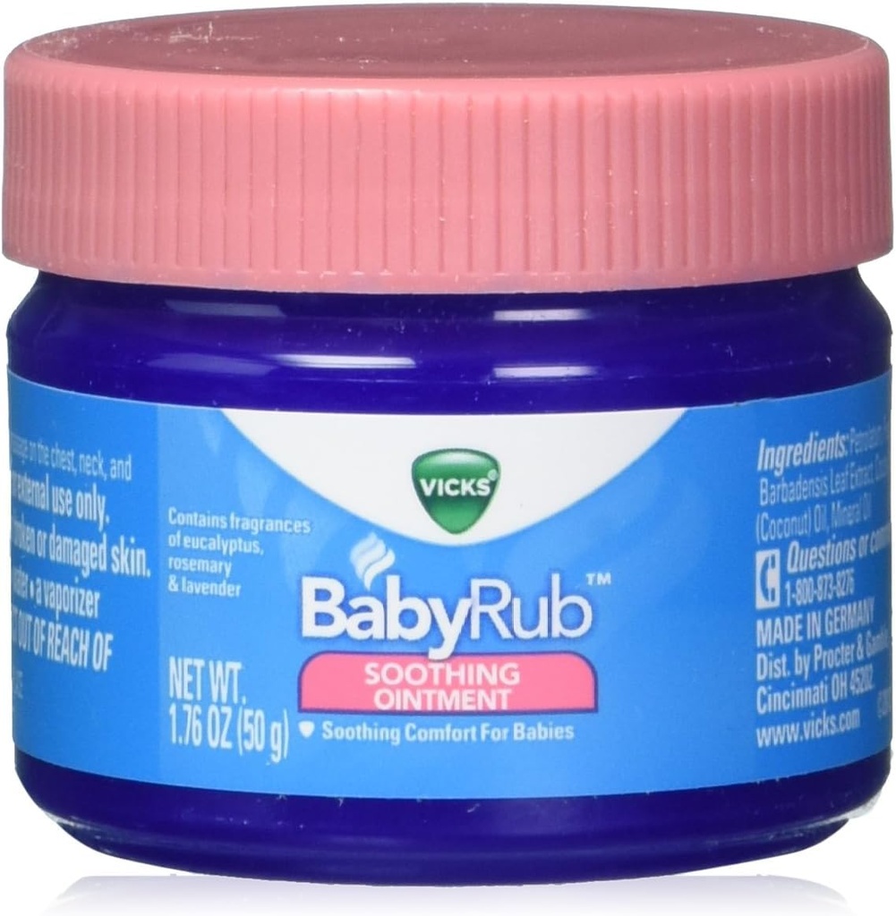 Pack Of 8 - Vicks Babyrub Soothing Ointment, 1.76 Oz