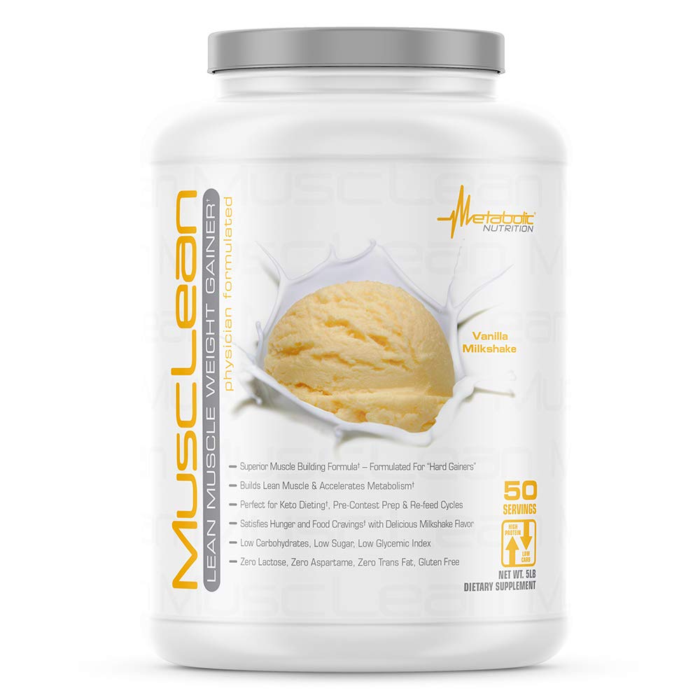 Μεταβολική Διατροφή - Mussan - Milkshake, Whey High Protein Meal Replacement, Συντήρηση Διατροφή, Χαμηλό Καρβίδιο, Keto Diet, Digestive Enzymes, Vanilla, 5 Λίρες (50 ser)