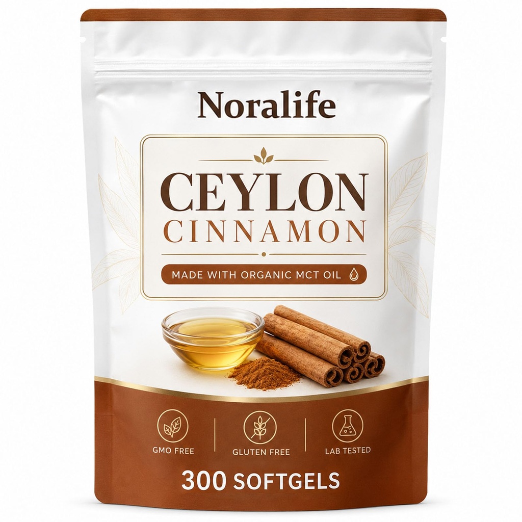 Noralife Ceylon Cinnamon Softgels, 300 Count