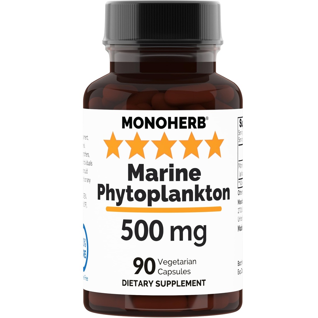 MONOHERB Marine Phytoplankton 500 mg - 90 Κάψουλες χορτοφάγων