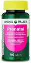 Prenatal Multivitamin/Multimineral for Pregnant and Nursing Women Dietary Supplement Tablets, 100 Count +Sticker vsl Store
