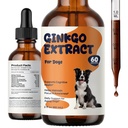 Ginkgo Biloba for Dogs, Senior Dog Cognitive & Daily Wellness Support, Helps Maintain Normal Awareness, Engagement & Everyday Interaction, Liquid Formula with Omega-3 & B Vitamins