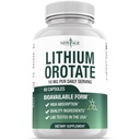 Lithium Orotate 10mg | 5mg Per Capsules | High Bioavailability Trace Mineral | Promotes Healthy Aging, Supporting Brain Supplement | 60 Veggie Capsules