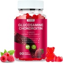 Glucosamine Chondroitin Gummies - 3000MG πρόσθετο συμπλήρωμα κοινής υποστήριξης δύναμης με MSM & Elderberry, Ευελιξία, Αντιοξειδωτική ανοσοποιητική υποστήριξη Gummy για ενήλικες, άνδρες και γυναίκες - 90 Raspberry Gummies