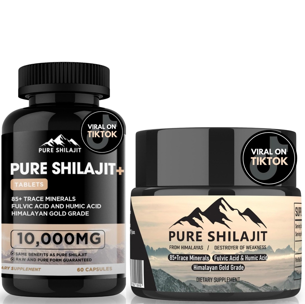 Pure Shilajit Capsules + Pure Shilajit Resin