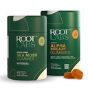 ROOT LABS 10 in 1 Alpha & Sea Moss Gummies Peak Performance Pack I 4000 mg Shilajit, 1600 mg Sea Moss I Lab Tested I No Added Sugar | 75%+ Fulvic Acid, 92+ Minerals I KSM 66 Ashwagandha