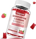 2 Pack Liver Cleanse Detox and Repair Gummies - Silymarin Milk Thistle συμπλήρωμα με Artichoke, Dandelion και Elderberry - συμπλήρωμα υποστήριξης ήπατος - 120 Raspberry Flavored Gummies