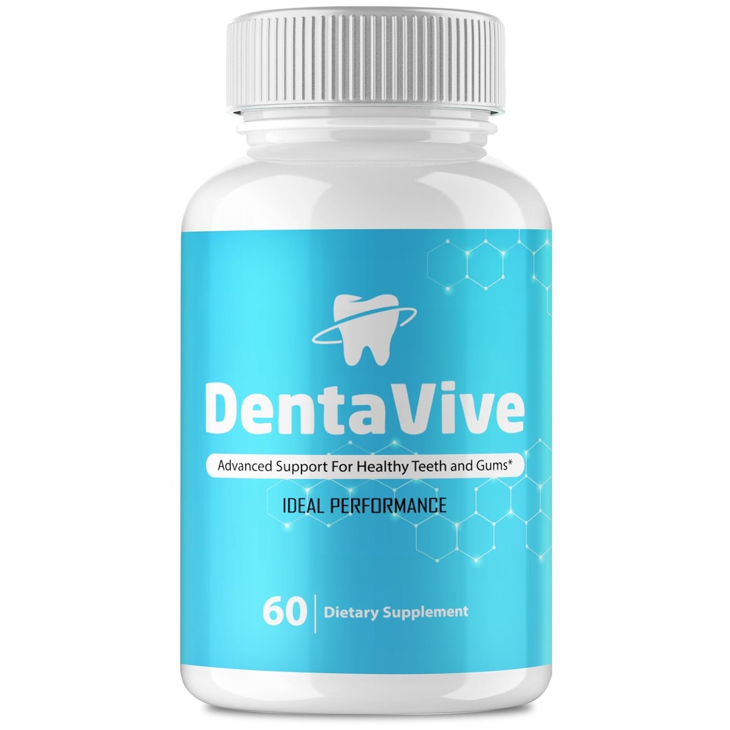 Dentavive Capsules, Official Denta Vive Oral Health Supplement Pills - Maximum Strength, All Natural for Gum Health, Teeth, Fresh Breath, Premium Dentavive Dental Care Reviews (60 Capsules)
