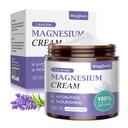 Κρέμα Μαγνησίου για τον Ύπνο - Φυσικό Topical Magnesium Lotion for Pain & Leg Cramps, Μυϊκή χαλάρωση, Ήρεμη - Νυχτερινή Βούτυρο Σώματος για Βαθύ Ενυδάτωση - Ασφαλές για Παιδιά (Λαβάντα)