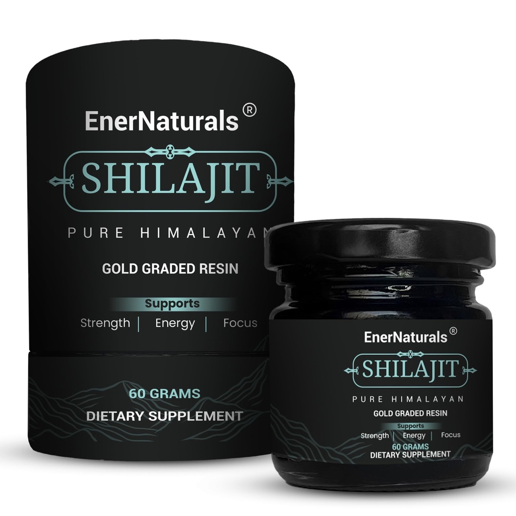 Pure Himalayan Shilajit Resin 60g – Gold Grade Shilajit for Men & Women 500mg | Fulvic Acid & 85+ Trace Minerals | Natural Energy & Stamina Support | Lab Tested, Vegan, Non-GMO