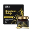 sesa Himalayan Shilajit Resin 100% Ayurvedic 50 Servings of 400mg Helps Boost Strength, 85+ Trace Minerals, Endurance & Immunity 70%+ Fulvic Acid Contains Lab Certificate