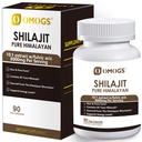 OMOGS Shilajit Pure Himalayan Organic Shilajit Capsules, with Fulvic Acid & 85+ Trace Minerals Complex for Energy, Strength, Stamin & Immunity, for Men/Women - 90 Veg Capsules