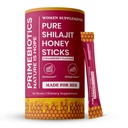 Shilajit for Women Honey Sticks (30 Count) Liquid Himalayan Shilajit with Shatavari, Saffron & Raw Honey, 75% Fulvic Acid + 84 Trace Minerals, Daily Energy & Wellness
