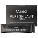 Cured Pure Himalayan Shilajit Honey Sticks 10 Pack | Maximum Strength Natural Performance Shilajit for Men w/ 85+ Trace Minerals | For Energy, Endurance, & Immunity | Non-GMO & Organic Raw Honey Packs