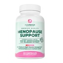 PurePremium Menopause Supplements for Women with KSM-66® Ashwagandha, Rhubarb Extract & Black Cohosh - Hot Flashes, Night Sweats, Perimenopause Support - Hormone Balance & Cortisol Support - 60 Count