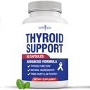NEW AGE Thyroid Support Supplement for Women & Men with Iodine, B12, Zinc, Selenium, Ashwagandha, Bladderwrack, Turmeric, Schisandra - Non-GMO - 60 Count