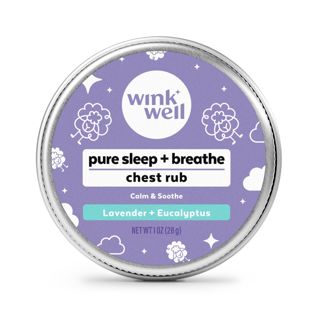 Wink Well Sleep and Breathe Chest Rub - Contains Essential Oils to Help with Sinus Relief