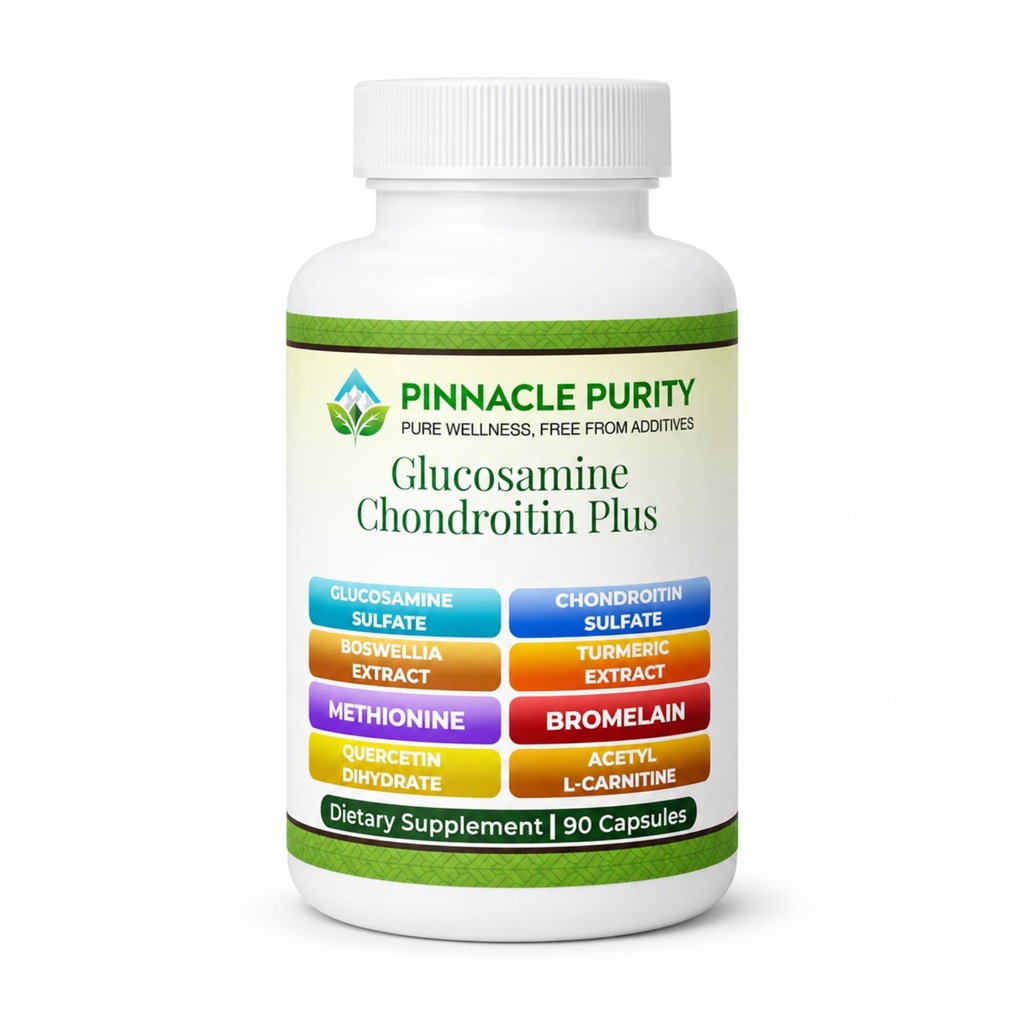 Glucosamine Chondroitin Plus, 90 Capsules, 30-Day Supply, Joint Support Supplement for Men & Women with Glucosamine, Chondroitin & MSM, Promotes Flexibility, Mobility & Active Living