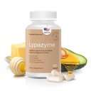 Houston Enzymes – Lypazyme Lipase Digestive Enzymes for Women and Men –120 Capsles – 3 Enzyme Blend for Complete Breaking of Tricorede Fats, Enzyme for Digestion of High-Fat Meals & Fish Oil