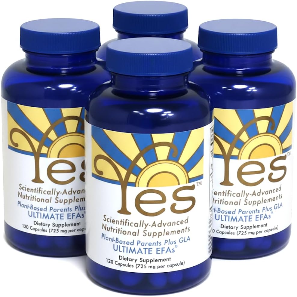 Fish Oil Omega 3 Συμπληρώματα Εναλλακτικό-YES Ωμέγα 3 & 6 Λιπαρά Οξέα - Burpless, Plant Based - DHA, EPA, SDA - Χοληστερόλη, Καρδιά, Δέρμα, Ενέργεια, Μάτια, Ανοσία Υποστήριξη από ΝΑΙ (4 x 120 Gel caps)
