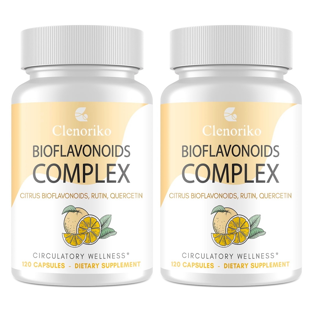 Citrus Bioflavonoids 1000mg with Quercetin & Rutin - Bioflavonoids for Antioxidant & Circulation*, Flavonoids Supplements - Standardized to 50% Hesperidin, 240 Capsules (120-DAY Supply)