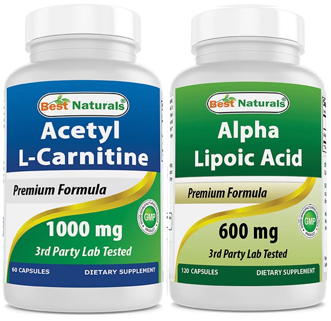 Best Naturals Acetyl L-Carnitine 1000mg & Alpha Liopic Acid 600 mg