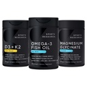 Sports Research® Multivitamin Pack - Alaskan Omega-3 Fish Oil 1250mg, Vitamin D3 5000iu + K2 100mcg, and Chelated Magnesium Glycinate 160mg