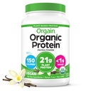Orgain Organic Vegan Protein Powder, Vanilla Bean - 21g Πρωτεΐνες φυτών, 6g Προβιοτικές Ίνες, Όχι Συστατικά λακτόζης, Όχι Προστιθέμενη Ζάχαρη, Μη ΓΤΟ, Για Ανακινήσεις & Smoothies, 2.03 lb (Συσκευασία Μαΐου Vary)