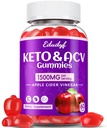 Keto ACV Gummies - 1500mg μηλίτη μηλίτη με προβιοτικά, B12 και Keto Υποστήριξη, Detox & Cleanse, GMO Δωρεάν & Vegan - 60...