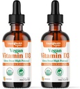 LIQUIDHEALTH Vitamin D3 4000 IU, USDA Organic Vitamin D Υγρές σταγόνες για ενήλικες & παιδιά, Vegan Vitamin D για την υποστήριξη ανοσοποιητικού συστήματος, την υγεία των οστών, την υποστήριξη της διάθεσης, υγιές δέρμα - Made in USA (2 Pack)