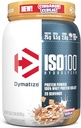Dymatize ISO100 Whey Protein Powder Isolate, Cinnamon Cereal, 25g of Protein, 5.5g BCAAs, Less Than 120 Cal., Gluten Free, 1g Fat, 1g Sugar, 2g Carb (20 Servings)