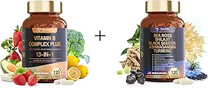 13-in-1 Vitamin B Complex & 25-in-1 Sea Moss Capsules