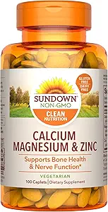 Sundown Calcium Magnesium Zinc, 100 Caplets