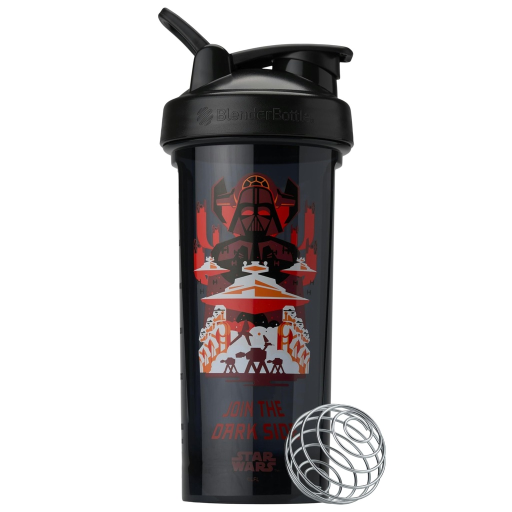 BlenderBottle Star Wars Shaker Bottle Pro Series Perfect for Protein Shakes and Pre Workout, 28-Ounce, Join the Dark Side