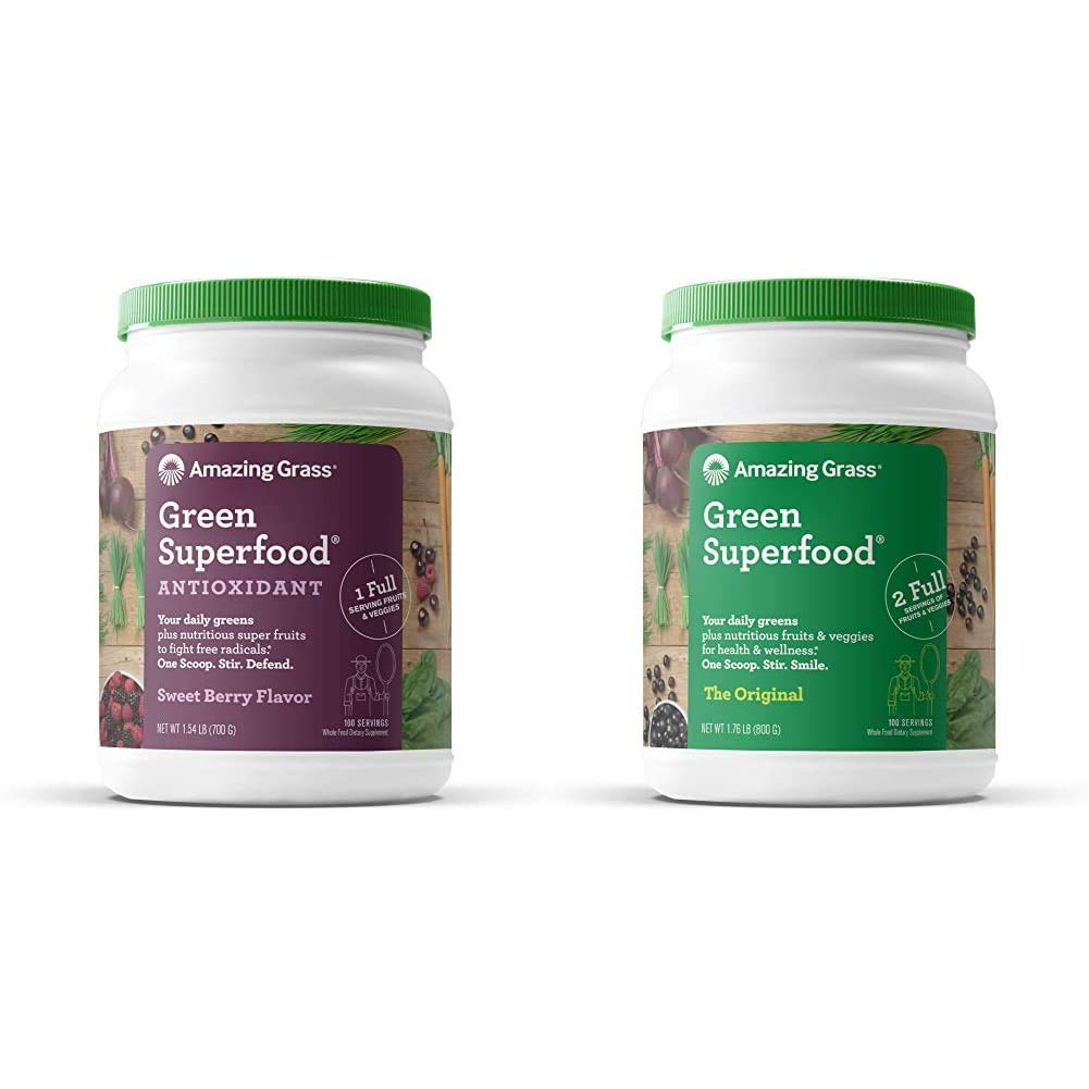 Amazing Grass Greens Blend Antioxidant Greens Blend Superfood (100 Servings)