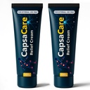 CapsaCare Neuropathy Relief Cream - with Capsaicin & Arnica, Menthol for Muscle & Joint Comfort, Fast Absorbing Formula for Feet, Hands, Legs, and Waist (2Pcs)